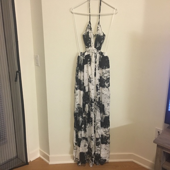 NWT fashion nova pebble peach maxi dress size s - Picture 7 of 8